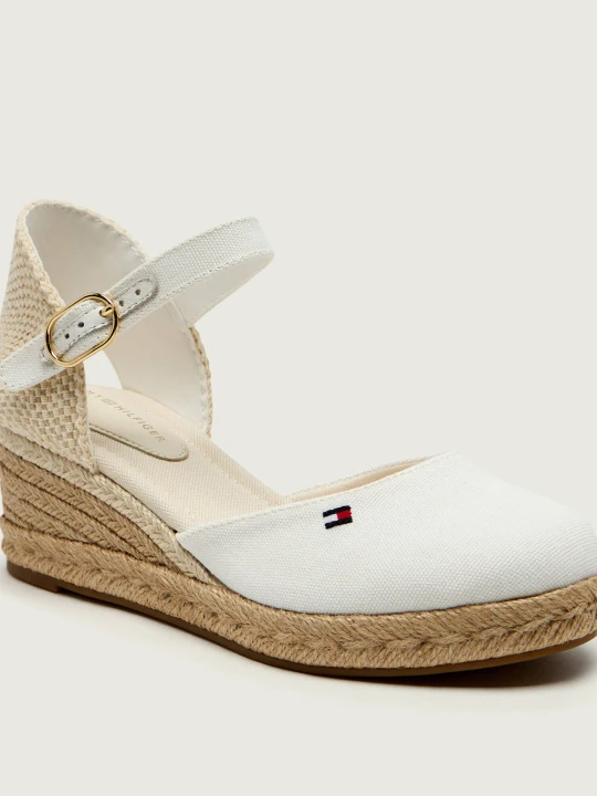 Zdjęcie produktu Tommy Hilfiger Koturny | z dodatkiem skóry biały