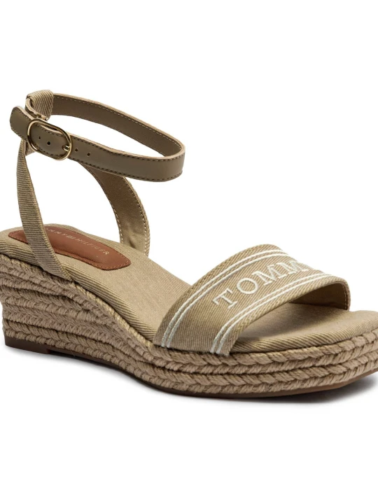 Zdjęcie produktu Tommy Hilfiger Koturny | z dodatkiem skóry beżowy