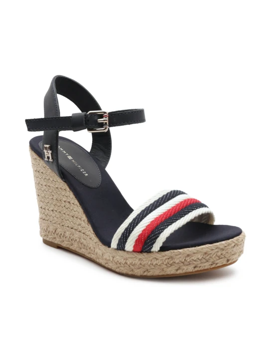 Zdjęcie produktu Tommy Hilfiger Koturny | z dodatkiem skóry granatowy
