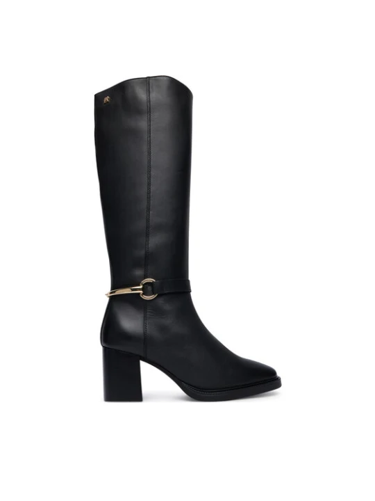 Zdjęcie produktu Tommy Hilfiger Kozaki Th Stud Heel Riding Knee Boot FW0FW09551 Czarny