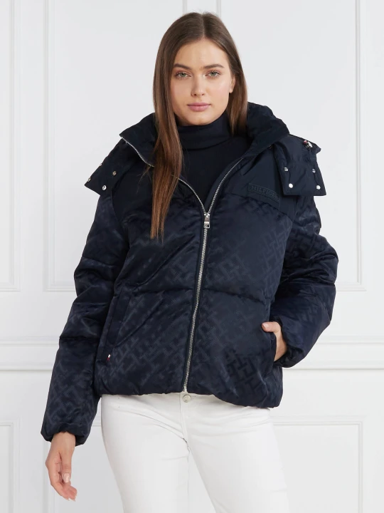 Zdjęcie produktu Tommy Hilfiger Kurtka AMD NEW YORK JACQUARD HDD | Regular Fit granatowy