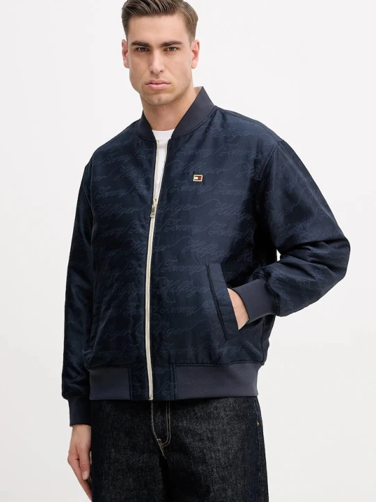 Zdjęcie produktu Tommy Hilfiger kurtka bomber dwustronna granatowy