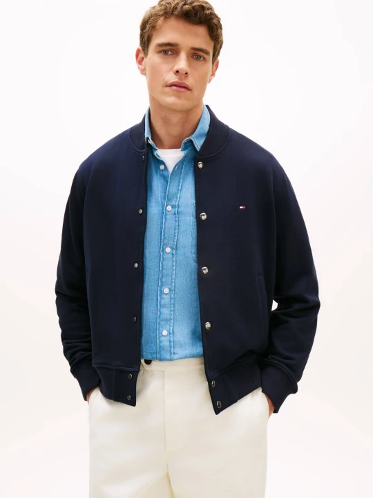 Zdjęcie produktu Tommy Hilfiger Kurtka bomber ESSENTIAL | Regular Fit granatowy