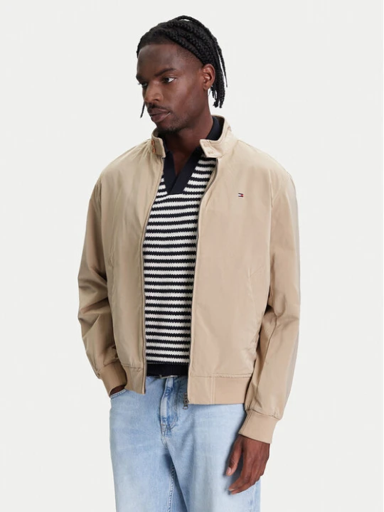 Zdjęcie produktu Tommy Hilfiger Kurtka bomber Harrington MW0MW39637 Beżowy Regular Fit