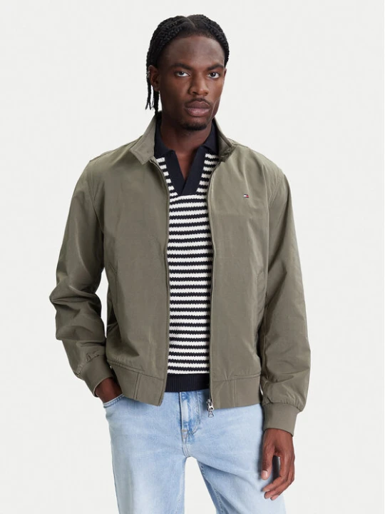 Zdjęcie produktu Tommy Hilfiger Kurtka bomber Harrington MW0MW39637 Zielony Regular Fit