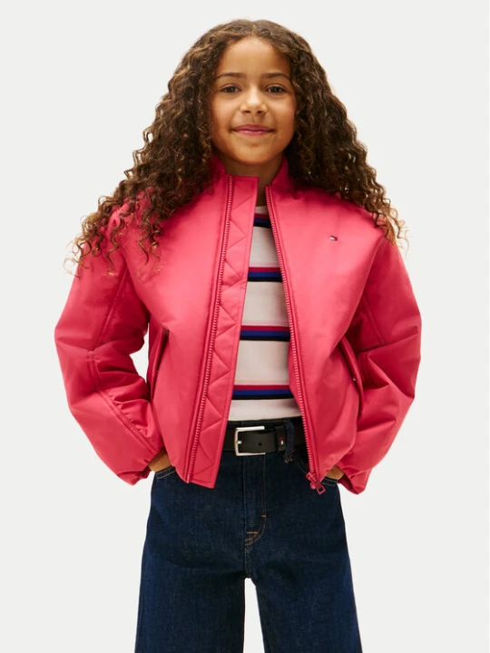 Zdjęcie produktu Tommy Hilfiger Kurtka bomber KG0KG08927 Różowy Regular Fit