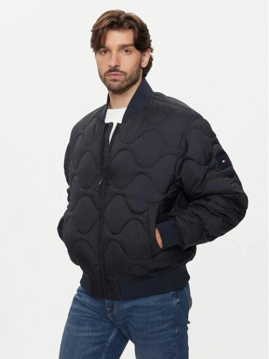 Zdjęcie produktu Tommy Hilfiger Kurtka bomber MW0MW37341 Granatowy Regular Fit
