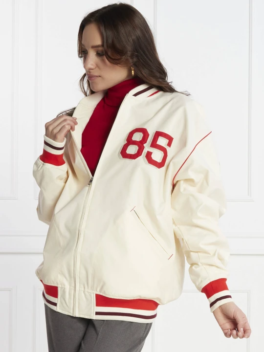 Zdjęcie produktu Tommy Hilfiger Kurtka bomber | Oversize fit kremowy