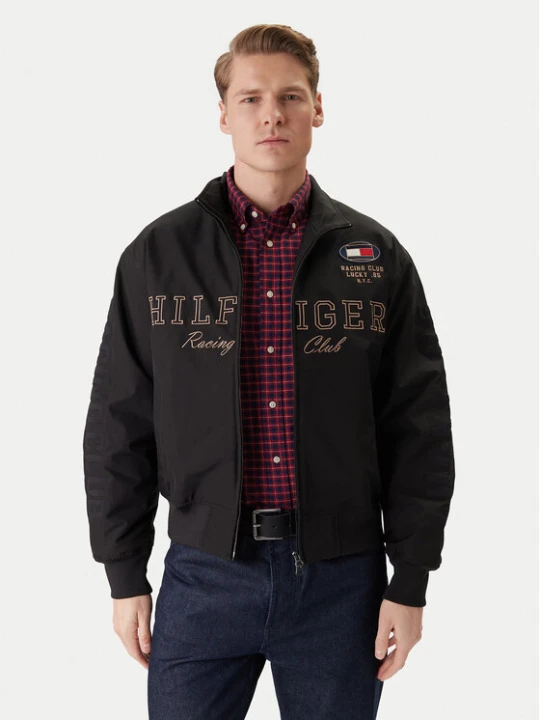 Zdjęcie produktu Tommy Hilfiger Kurtka bomber Racing MW0MW42565 Czarny Regular Fit