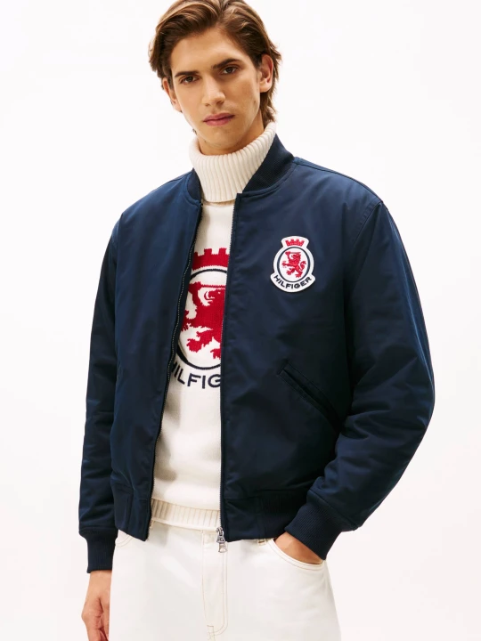 Zdjęcie produktu Tommy Hilfiger Kurtka bomber | Regular Fit granatowy