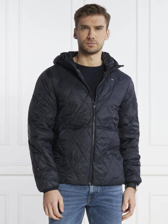 Zdjęcie produktu Tommy Hilfiger Kurtka CL HOODED QUILTED | Regular Fit granatowy