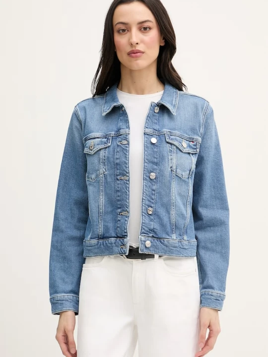 Zdjęcie produktu Tommy Hilfiger kurtka damska jeansowa niebieski