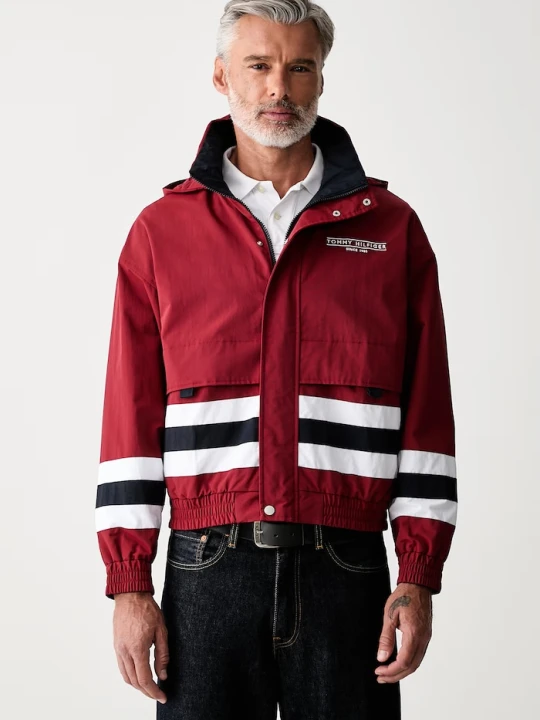 Zdjęcie produktu Tommy Hilfiger kurtka dwustronna męska bordowy