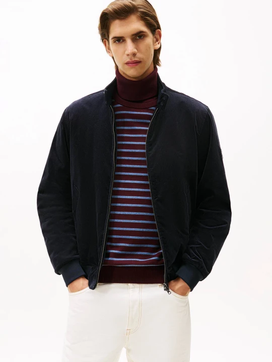 Zdjęcie produktu Tommy Hilfiger Kurtka HARRINGTON | Regular Fit | sztruks granatowy