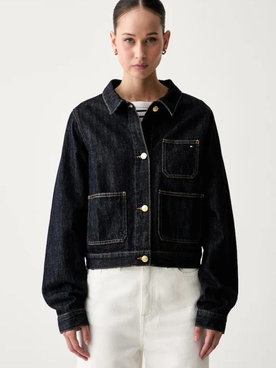 Zdjęcie produktu Tommy Hilfiger kurtka jeansowa damska granatowy