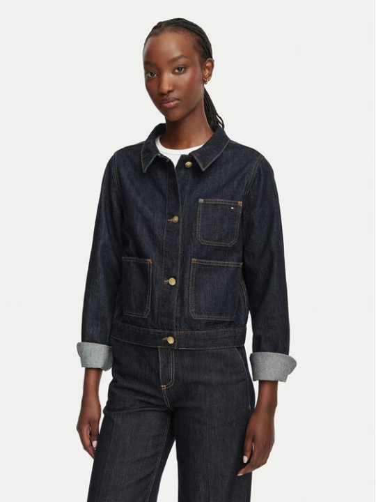 Zdjęcie produktu Tommy Hilfiger Kurtka jeansowa Lady WW0WW50002 Granatowy Regular Fit