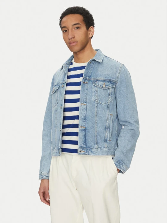 Zdjęcie produktu Tommy Hilfiger Kurtka jeansowa MW0MW38956 Niebieski Regular Fit