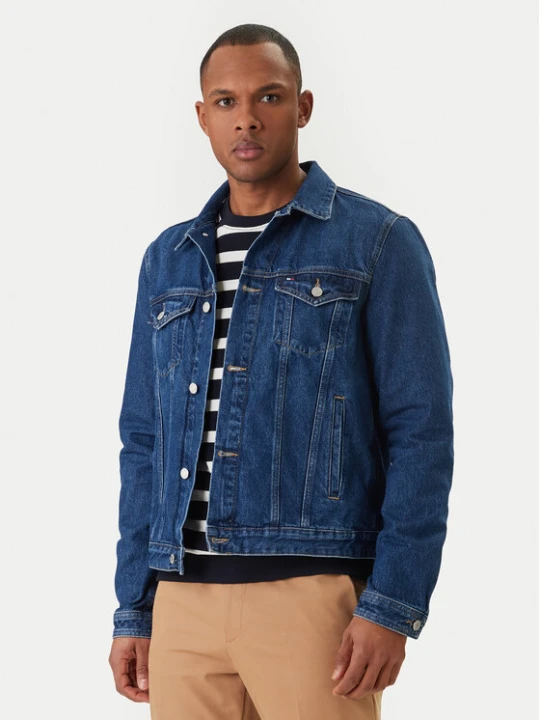 Zdjęcie produktu Tommy Hilfiger Kurtka jeansowa MW0MW42629 Niebieski Regular Fit
