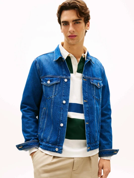 Zdjęcie produktu Tommy Hilfiger Kurtka jeansowa TH x F.C. Liverpool | Regular Fit niebieski