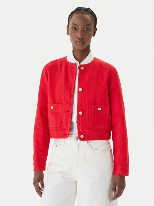 Zdjęcie produktu Tommy Hilfiger Kurtka jeansowa WW0WW48591 Pomarańczowy Regular Fit