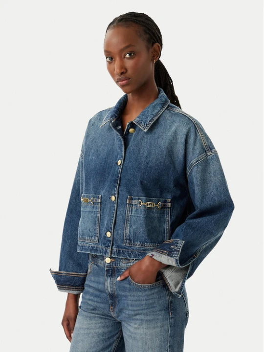 Zdjęcie produktu Tommy Hilfiger Kurtka jeansowa WW0WW50962 Niebieski Regular Fit