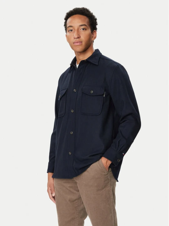 Zdjęcie produktu Tommy Hilfiger Kurtka koszulowa Classic MW0MW44603 Granatowy Regular Fit