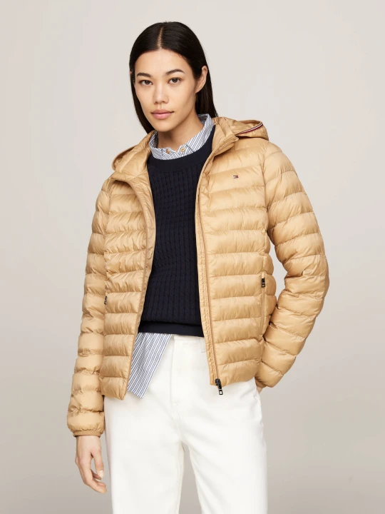Zdjęcie produktu Tommy Hilfiger Kurtka LW PADDED GLOBAL STRIPE | Regular Fit musztardowy
