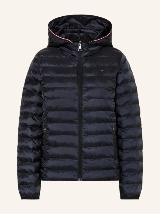 Zdjęcie produktu Tommy Hilfiger Kurtka Pikowana Z Odpinanym Kapturem blau GRANATOWY