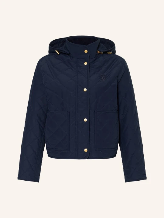 Zdjęcie produktu Tommy Hilfiger Kurtka Pikowana Z Odpinanym Kapturem blau GRANATOWY