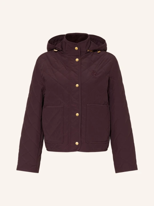 Zdjęcie produktu Tommy Hilfiger Kurtka Pikowana Z Odpinanym Kapturem rot CIEMNOCZERWONY