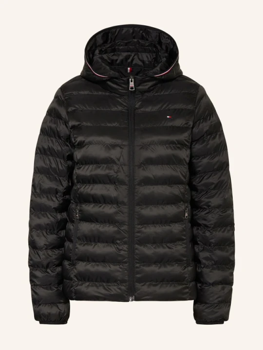 Zdjęcie produktu Tommy Hilfiger Kurtka Pikowana Z Odpinanym Kapturem schwarz CZARNY