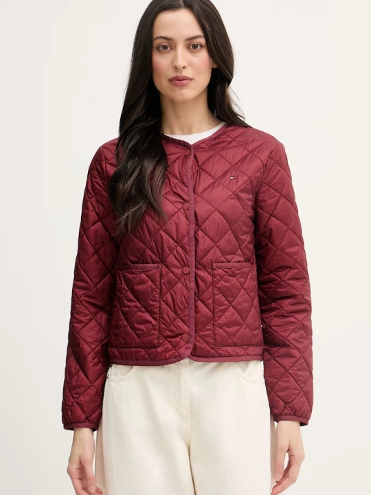 Zdjęcie produktu Tommy Hilfiger kurtka przejściowa damska bordowy