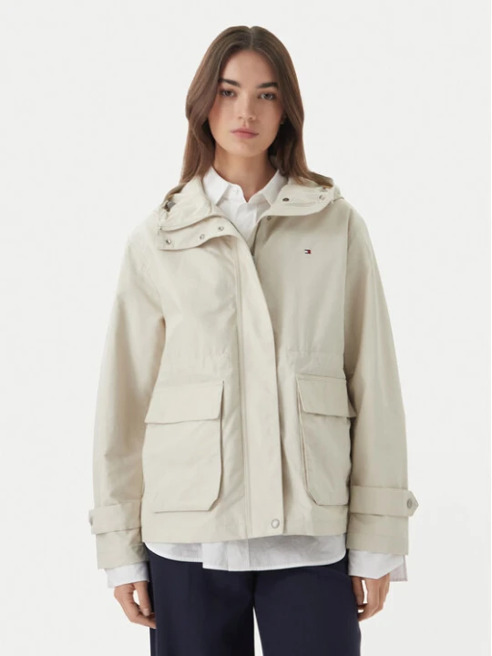 Zdjęcie produktu Tommy Hilfiger Kurtka przejściowa Utility WW0WW48612 Beżowy jasny Relaxed Fit