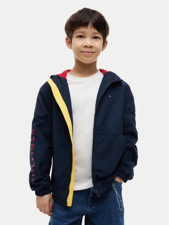 Zdjęcie produktu Tommy Hilfiger Kurtka przejściowa Windbreaker Graphic KB0KB10587 Granatowy Regular Fit