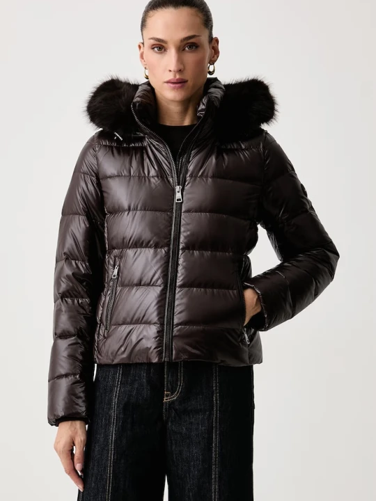 Zdjęcie produktu Tommy Hilfiger kurtka puchowa damska brązowy