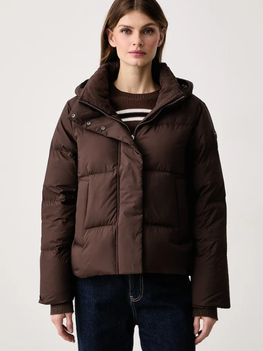 Zdjęcie produktu Tommy Hilfiger kurtka puchowa damska brązowy