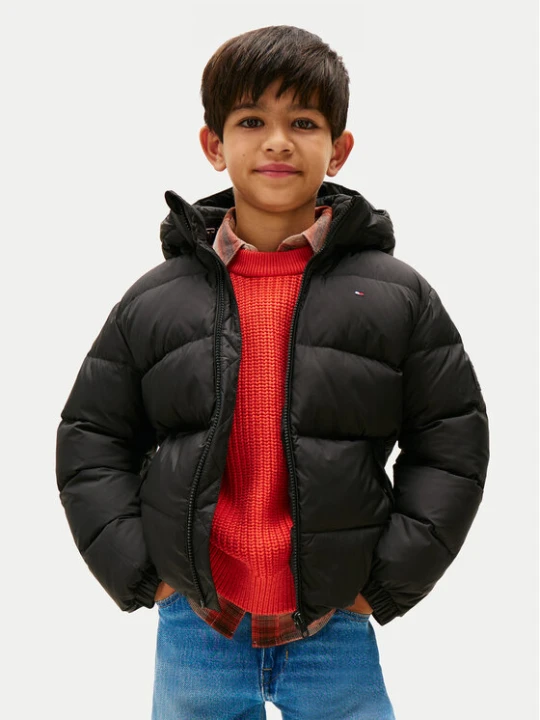 Zdjęcie produktu Tommy Hilfiger Kurtka puchowa Essential KB0KB10091 D Czarny Regular Fit