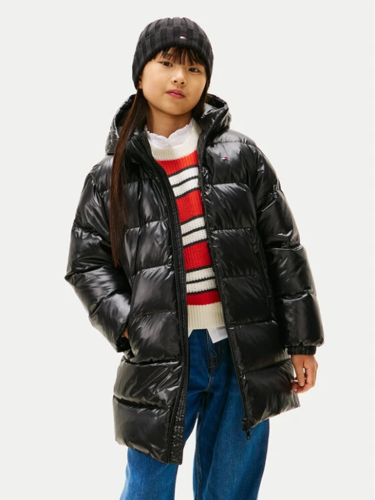 Zdjęcie produktu Tommy Hilfiger Kurtka puchowa Essential KG0KG08761 D Czarny Regular Fit