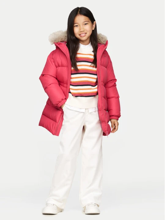 Zdjęcie produktu Tommy Hilfiger Kurtka puchowa KG0KG07805 D Różowy Regular Fit