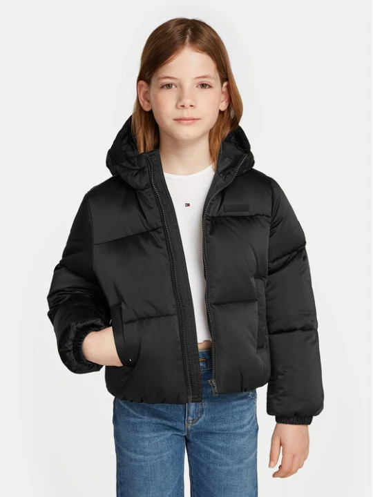 Zdjęcie produktu Tommy Hilfiger Kurtka puchowa New York KG0KG08050 Czarny Regular Fit