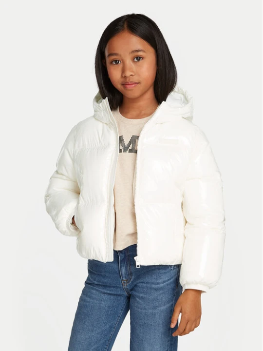 Zdjęcie produktu Tommy Hilfiger Kurtka puchowa New York KG0KG08496 Écru Regular Fit Kremowy