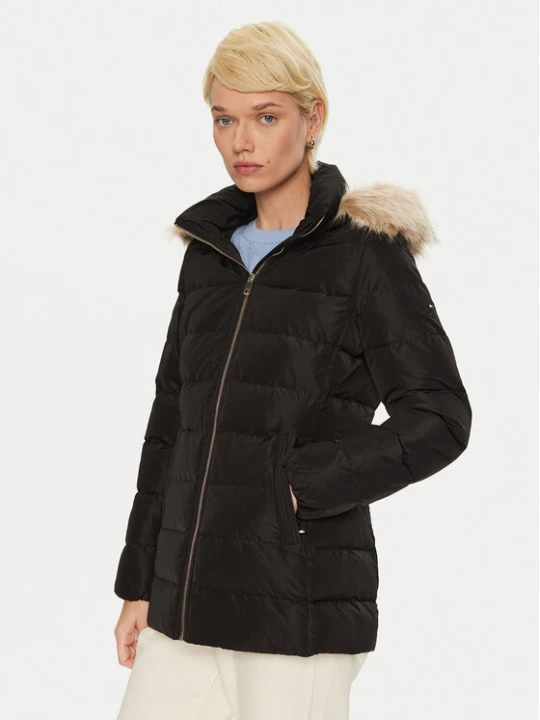 Zdjęcie produktu Tommy Hilfiger Kurtka puchowa WW0WW43600 Czarny Regular Fit