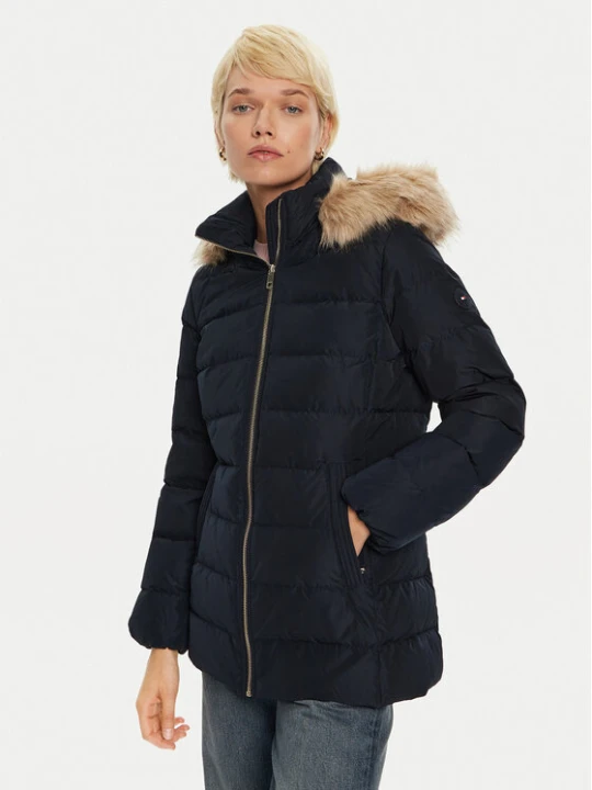 Zdjęcie produktu Tommy Hilfiger Kurtka puchowa WW0WW43600 Granatowy Regular Fit