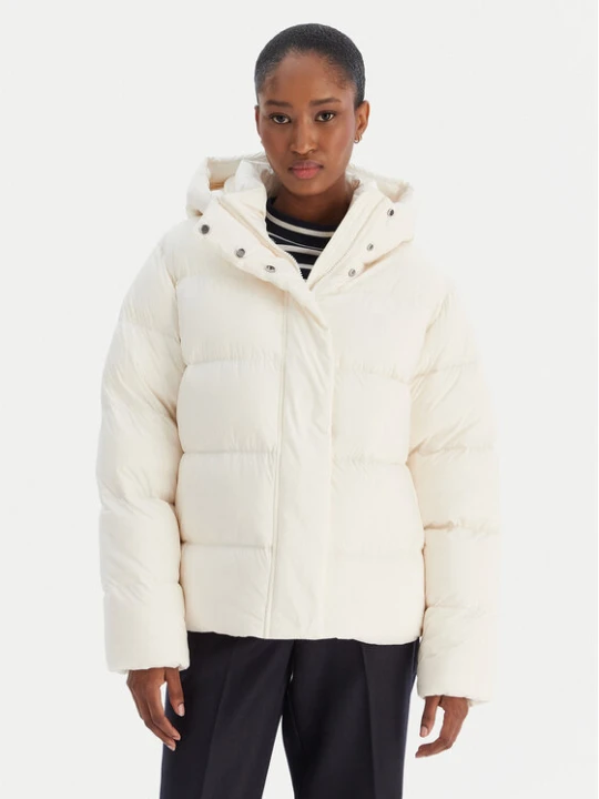 Zdjęcie produktu Tommy Hilfiger Kurtka puchowa WW0WW45739 Écru Regular Fit Kremowy