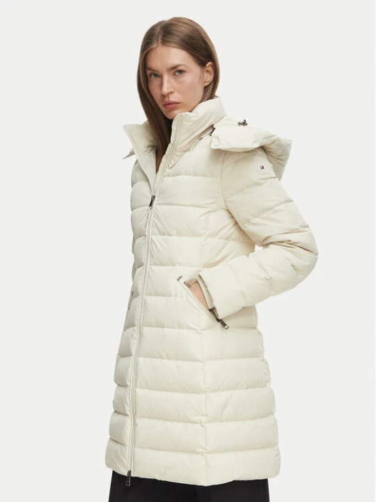 Zdjęcie produktu Tommy Hilfiger Kurtka puchowa WW0WW51111 Kremowy Regular Fit