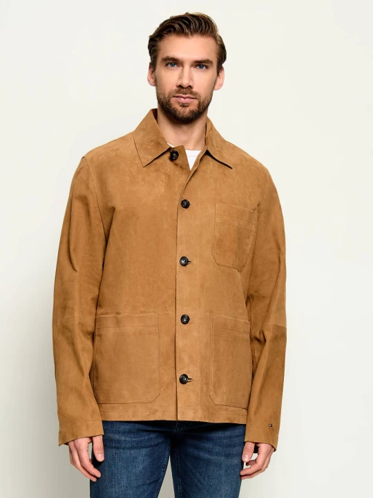 Zdjęcie produktu Tommy Hilfiger Kurtka | Regular Fit | zamsz camel