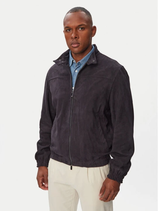 Zdjęcie produktu Tommy Hilfiger Kurtka skórzana Dc Essential MW0MW42691 Granatowy Regular Fit