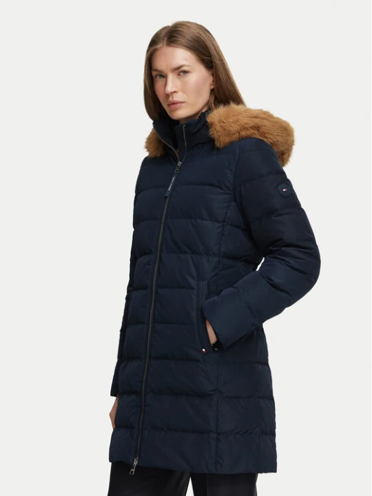 Zdjęcie produktu Tommy Hilfiger Kurtka zimowa Heritage Tyra WW0WW51563 Granatowy Regular Fit