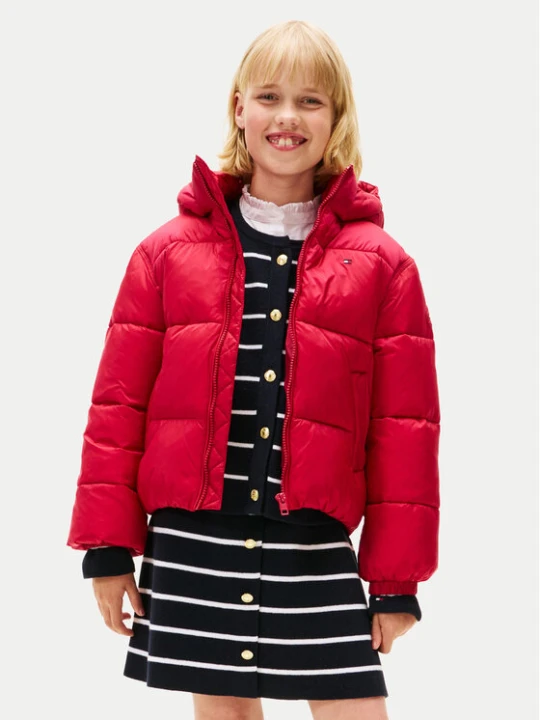 Zdjęcie produktu Tommy Hilfiger Kurtka zimowa KG0KG08759 S Czerwony Regular Fit