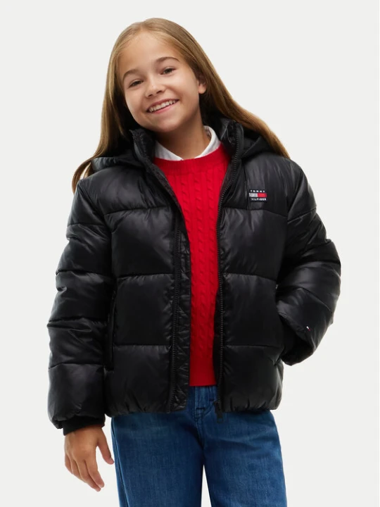 Zdjęcie produktu Tommy Hilfiger Kurtka zimowa KG0KG09586 Czarny Relaxed Fit
